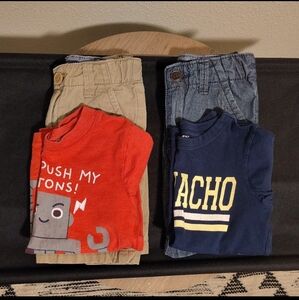 Kids Graphic Tees and Pants Set